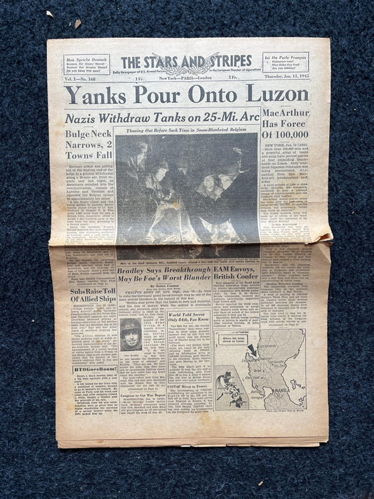 Best of the Rest - Late WW2 European Theatre Newspaper - Original Vintage World War 2 Memorabilia Newspaper - US Allied Forces Liberate WWII