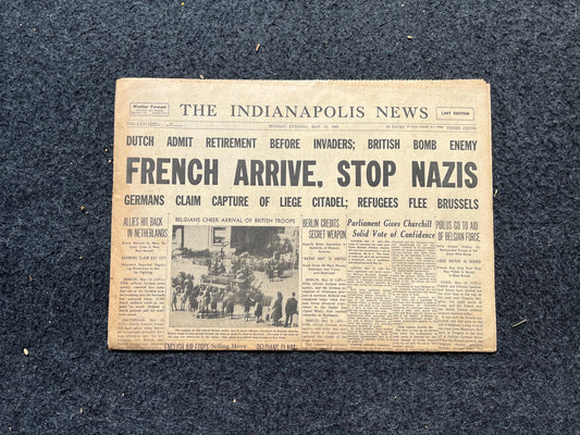 WW2 1940 Fall of France - German Armies Advance To Eiffel Tower - Capture English Channel - Original WW2 Memorabilia - World War 2 Vintage