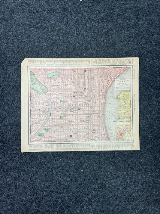 1890s Kansas City & Kansas Map, Original Atlas Maps, Vintage Wall Decor, Collectible Wall Art, Vintage Maps, Antique Gifts for Him,