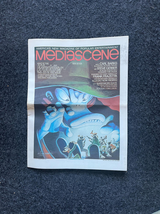 1970s Mediascene Nerdy Magazine Vintage Fanzine Newspaper, Science Fiction & Fantasy, Retro Wall Decor, Nostalgia Gifts, Geeky Collectibles