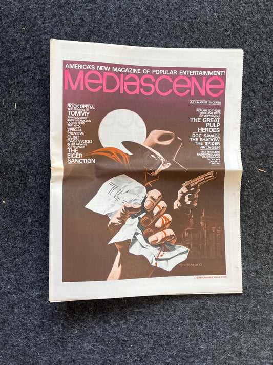 1970s Mediascene Nerdy Magazine Vintage Fanzine Newspaper, Science Fiction & Fantasy, Retro Wall Decor, Nostalgia Gifts, Geeky Collectibles
