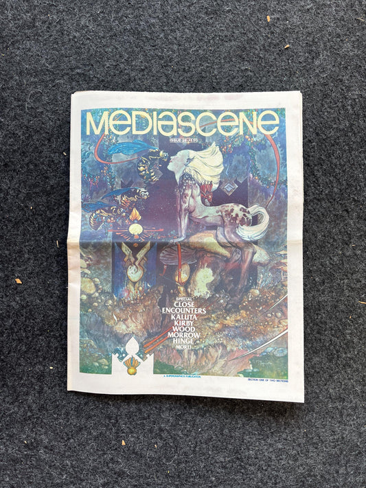1970s Mediascene Nerdy Magazine Vintage Fanzine Newspaper, Science Fiction & Fantasy, Retro Wall Decor, Nostalgia Gifts, Geeky Collectibles