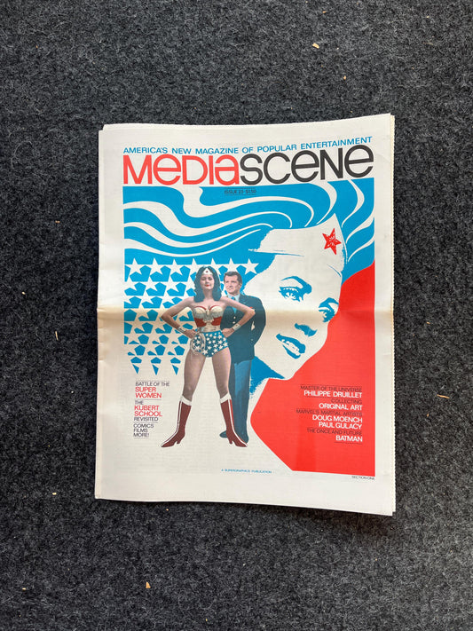 1970s Mediascene Nerdy Magazine Vintage Fanzine Newspaper, Science Fiction & Fantasy, Retro Wall Decor, Nostalgia Gifts, Geeky Collectibles