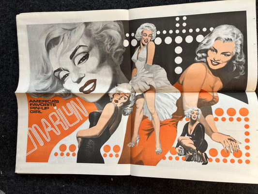 1970s Pinup Mediascene Nerdy Magazine Vintage Fanzine Newspaper, Science Fiction & Fantasy, Retro Wall Decor, Nostalgia Geeky Collectible