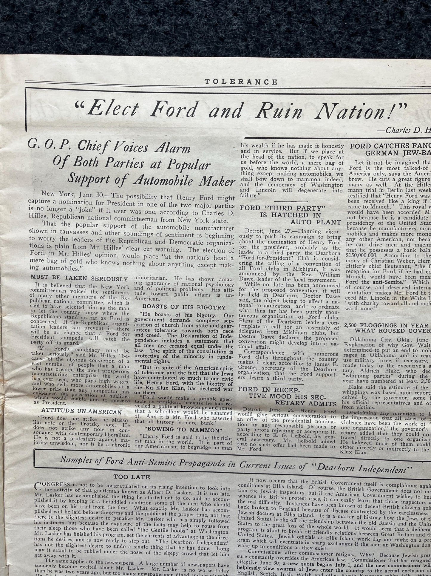 1923 Tolerance Anti Hate Catholic Newspaper, Civil Rights History Black Lives Matter, Catholic Gifts, Great Depression Art, Black Decor