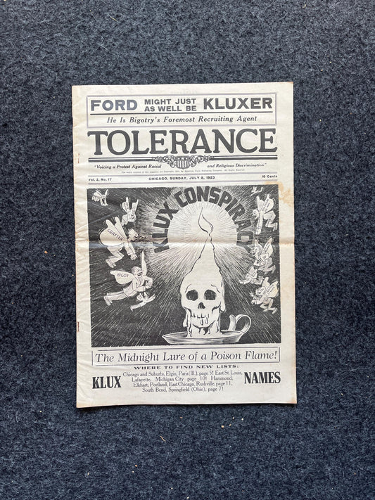 1923 Tolerance Anti Hate Catholic Newspaper, Civil Rights History Black Lives Matter, Catholic Gifts, Great Depression Art, Black Decor