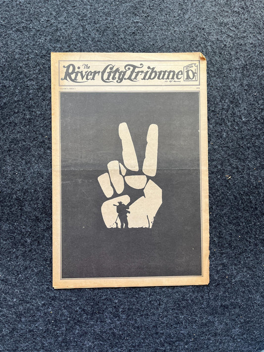 1970s CounterCulture River City Tribune, Black Panther Party, Underground Far-Left Newspaper, Vintage Newspaper, Goblin Wall Decor, Cottage