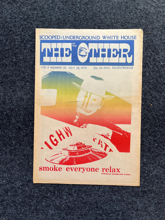 1970s CounterCulture The Other Tribune, Black Panther Party, Underground Far-Left Newspaper, Vintage Newspaper, Goblin Wall Decor, Cottage