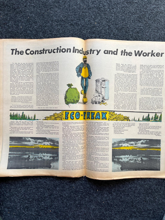 1970s Canadian Underground Newspaper, Black Panther Party, Underground Far-Left, Vintage Newspaper Goblin Wall Decor, Cottagecore Grunge Art