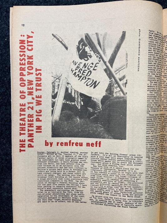 Anti-Vietnam War The Other Tribune, Black Panther Party, Underground Far-Left Newspaper, Vintage Newspaper, Goblin Wall Decor, Cottage