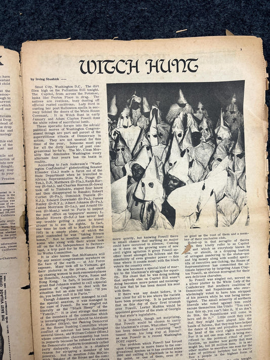 Anti-Vietnam War The Other Tribune, Black Panther Party, Underground Far-Left Newspaper, Vintage Newspaper, Goblin Wall Decor, Cottage