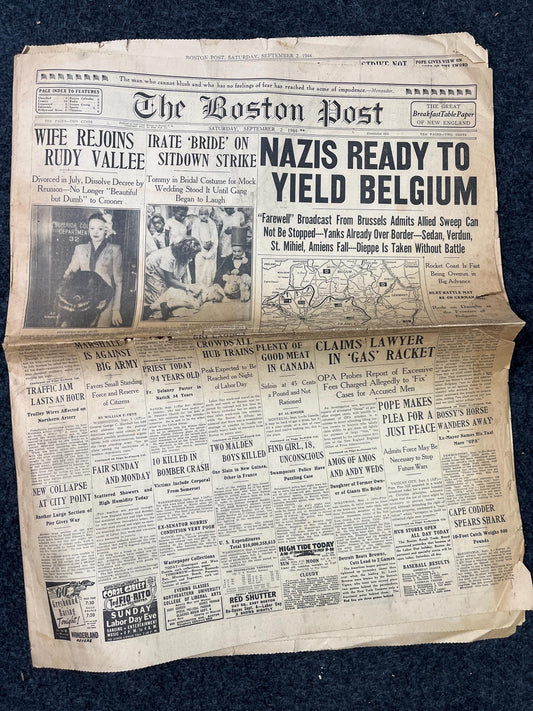 1945 German Forces Surrender in Belgium, Day Of - WW2 Memorabilia and Collectible – End of WW2 - Gifts for Military Him History