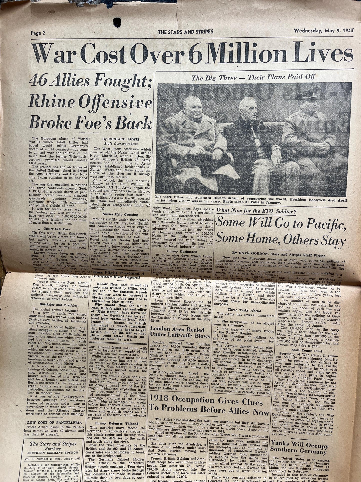 1945 German Forces Surrender to Allied Armies, Military Antiques, WW2 Memorabilia and Collectible, End of WW2, Gift for Military Him History