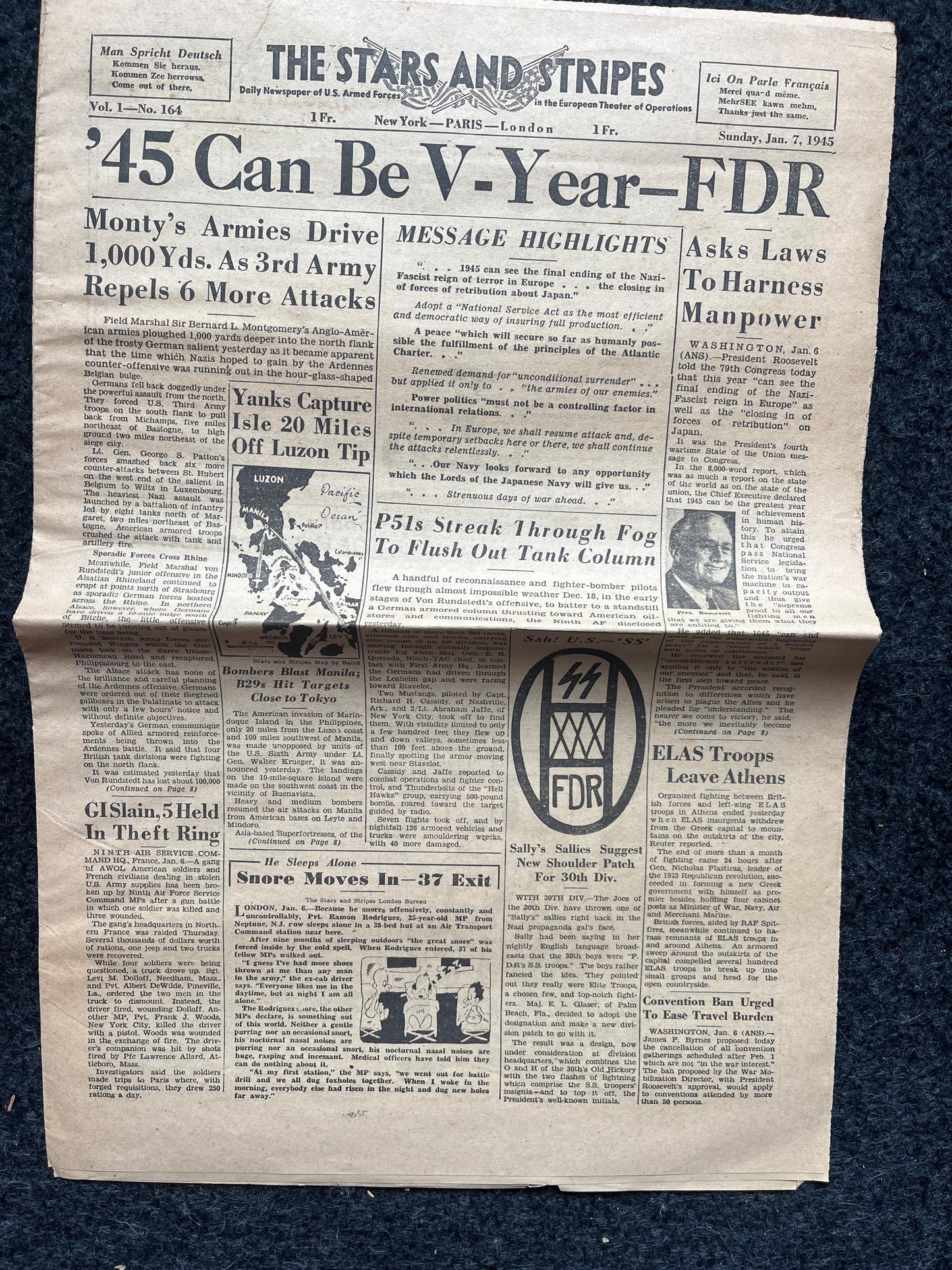 1944 Victory in 1945 Eisenhower, Military Antiques, WW2 Memorabilia and Collectible, End of WW2, Gift for Military Him History