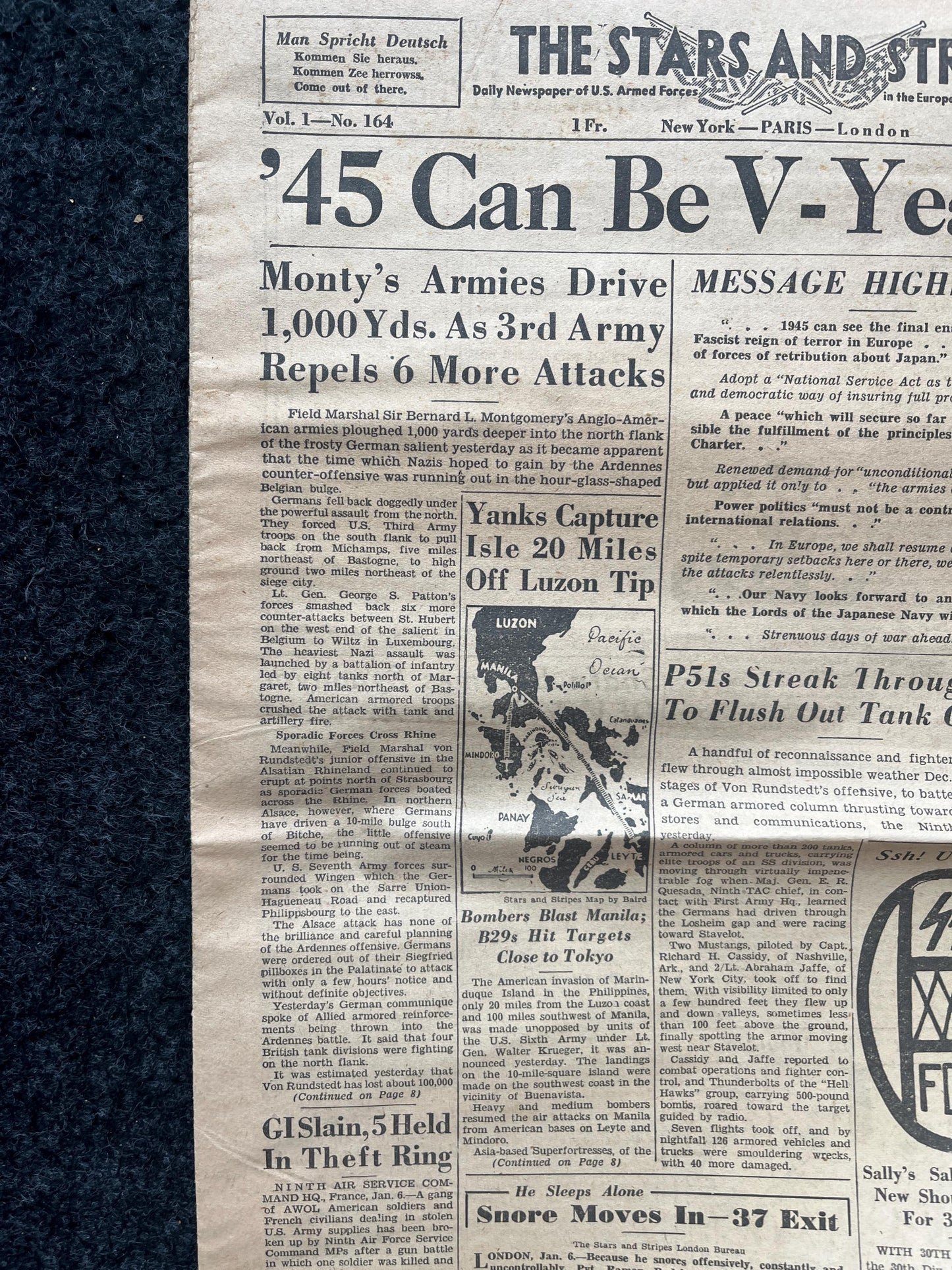 1944 Victory in 1945 Eisenhower, Military Antiques, WW2 Memorabilia and Collectible, End of WW2, Gift for Military Him History