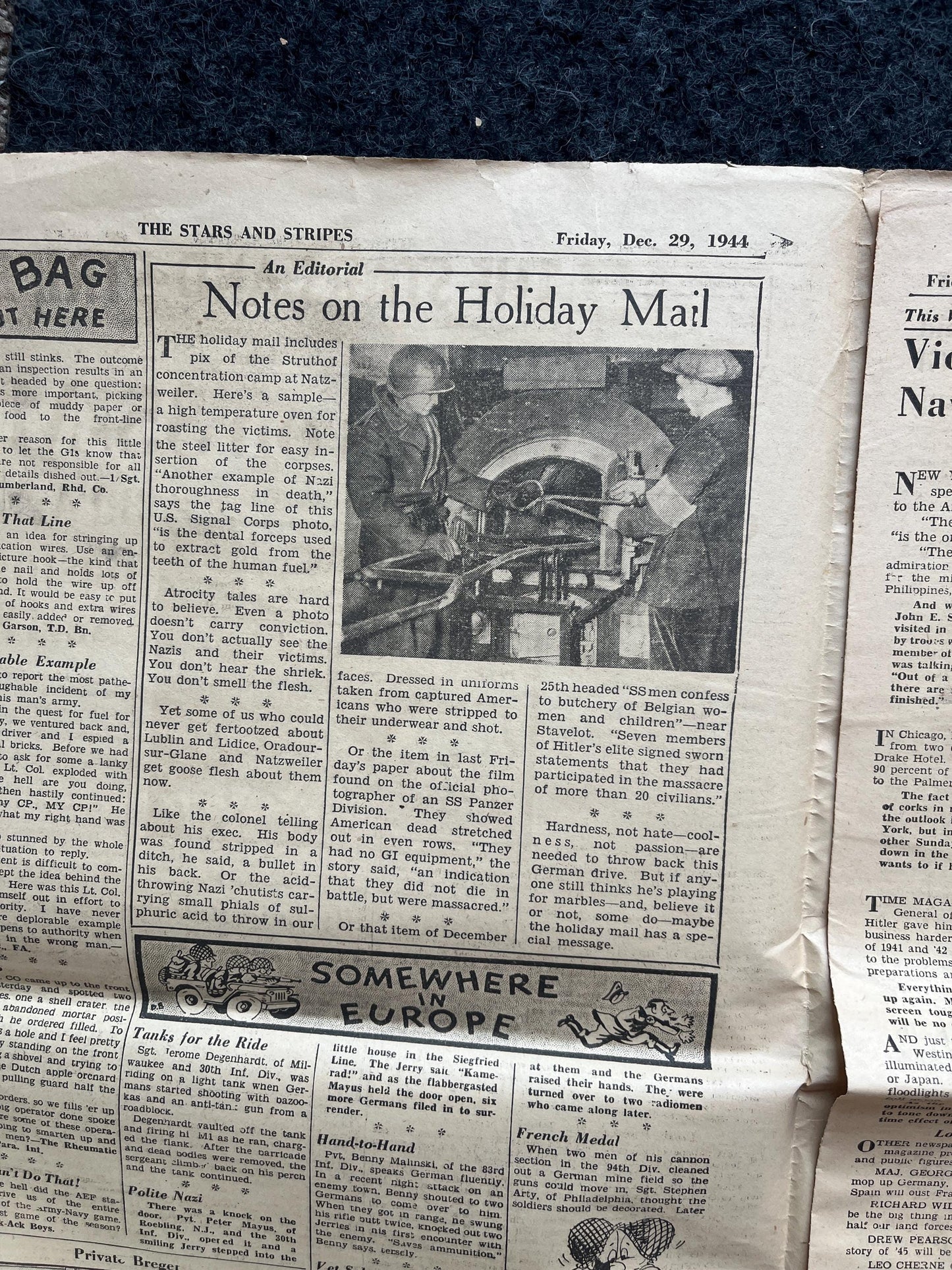 1945 Battle of the Bulge, German Belgian History, World War 2 Memorabilia, Germany WW2, Original Newspaper Military Memorabilia, History Gif