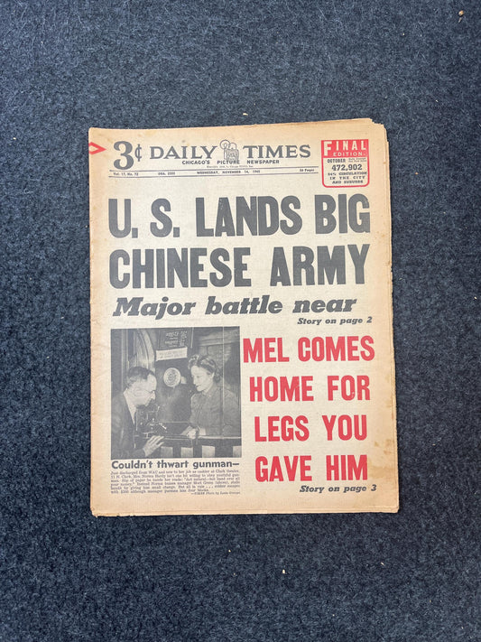 1945 Chinese Civil War Newspapers, Enola Gay, World War 2 Memorabilia, WW2 Propaganda, Vintage Newspaper Collectible, Military Gift