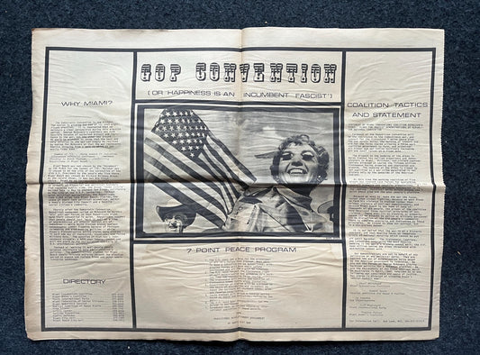 1970s Houston Texas Underground Newspaper The Mockingbird, Houston Far-Left Newspaper, Vintage Newspaper, Texas Wall Decor, Lone Star State,