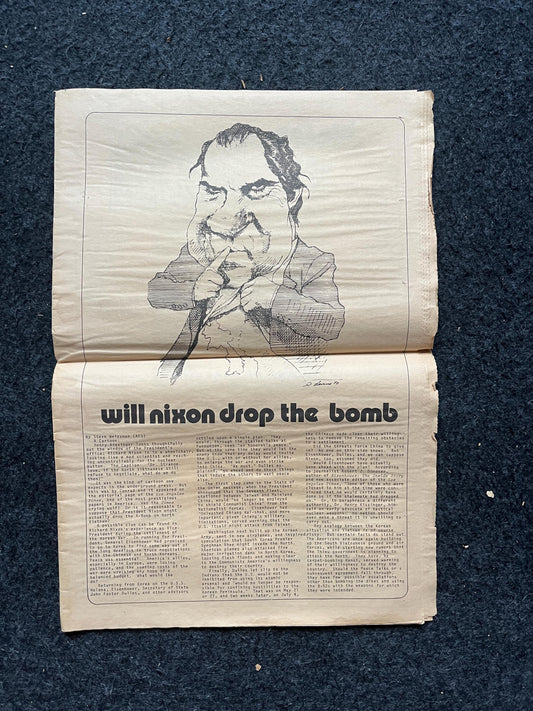 1970s Houston Texas Underground Newspaper The Mockingbird, Houston Far-Left Newspaper, Vintage Newspaper, Texas Wall Decor, Lone Star State,