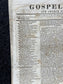 1840s Christian Religious Newspaper, Original Christian Memorabilia, Jesus Prayer and Protestant Wall Decor, Evangelical Art Decor, Catholic