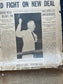 1936 New Deal Grand Project and FightGreat Depression Era Original Vintage Newspaper