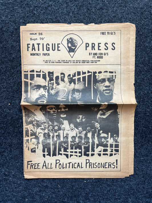 Anti-Vietnam Veteran Newspaper, Black Panther Party, Underground Far-Left Newspaper, Vintage Newspaper, Texas Wall Decor, Military Gifts