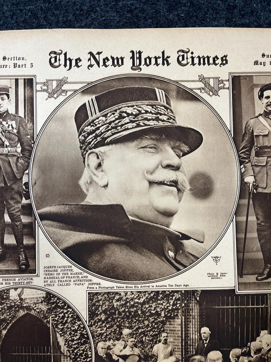WWI Vintage Newspaper Pictorial Section, World War One Memorabilia and Gifts, History and Nerdy Souvenirs, Vintage Original Newspaper