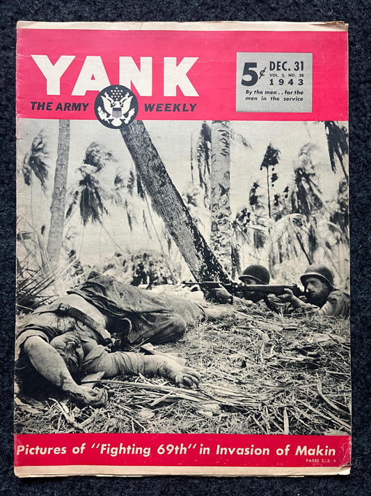 1945 WW2 Yank Magazine Collectible Military Magazine Memorabilia, Gifts for Him, Anniversary Gifts, Vintage Military Wall Decoration, Army