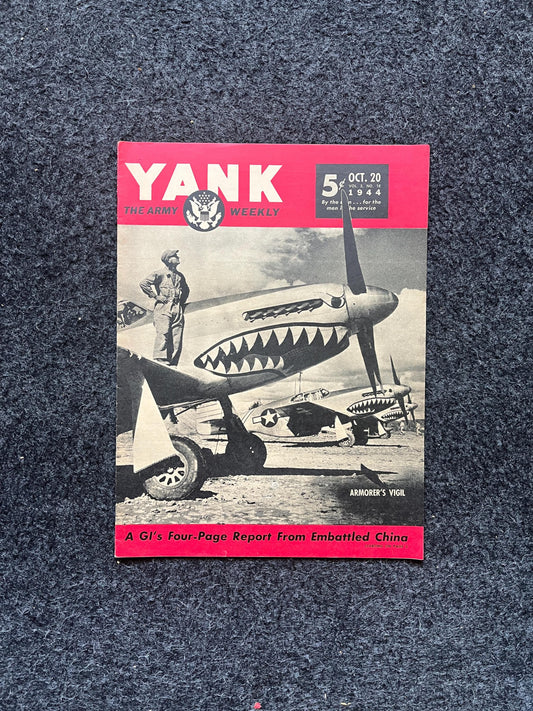 1945 WW2 Yank Magazine Collectible Military Magazine Memorabilia, Gifts for Him, Anniversary Gifts, Vintage Military Wall Decoration, Army