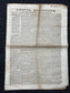 1840s Christian Religious Newspaper, Original Christian Memorabilia, Jesus Prayer and Protestant Wall Decor, Evangelical Art Decor, Catholic