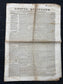 1840s Christian Religious Newspaper, Original Christian Memorabilia, Jesus Prayer and Protestant Wall Decor, Evangelical Art Decor, Catholic