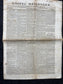 1840s Christian Religious Newspaper, Original Christian Memorabilia, Jesus Prayer and Protestant Wall Decor, Evangelical Art Decor, Catholic