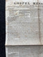 1840s Christian Religious Newspaper, Original Christian Memorabilia, Jesus Prayer and Protestant Wall Decor, Evangelical Art Decor, Catholic