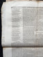 1840s Christian Religious Newspaper, Original Christian Memorabilia, Jesus Prayer and Protestant Wall Decor, Evangelical Art Decor, Baptist