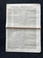 1840s Christian Religious Newspaper, Original Christian Memorabilia, Jesus Prayer and Protestant Wall Decor, Evangelical Art Decor, Baptist
