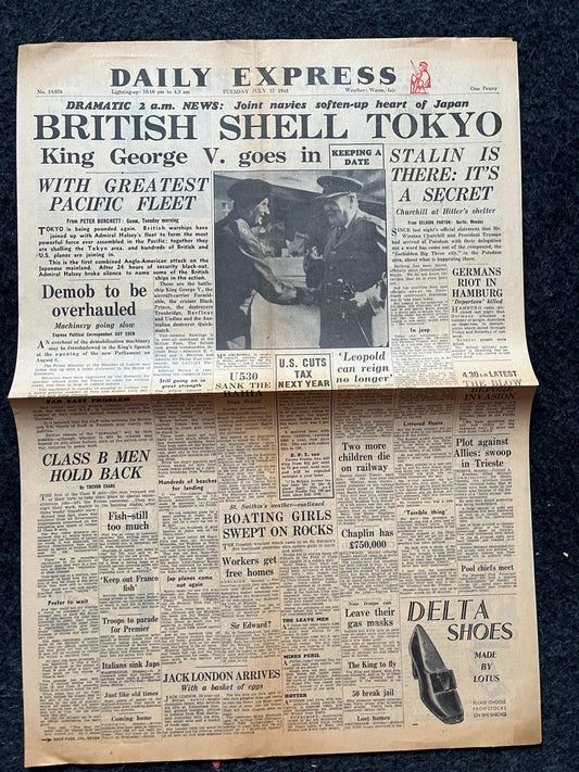 1945 Socialism in Britain, Feminism, Late WW2 European Theatre Newspaper - Original Vintage World War 2 Memorabilia, Dad Gifts