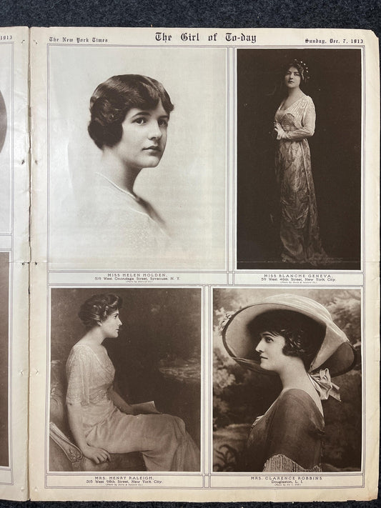 Roaring 20s Fashion and Haircuts - 1920s Spring Fashion and Art - Original Vintage Newspapers Great Depression Art Fashion - Vintage Adverts