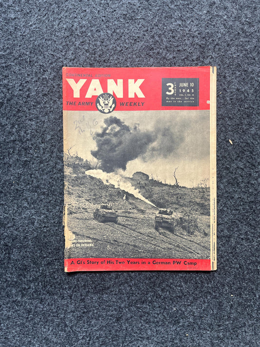 1945 WW2 Yank Magazine Collectible Military Magazine Memorabilia, Gifts for Him, Anniversary Gifts, Vintage Military Wall Decoration, Army