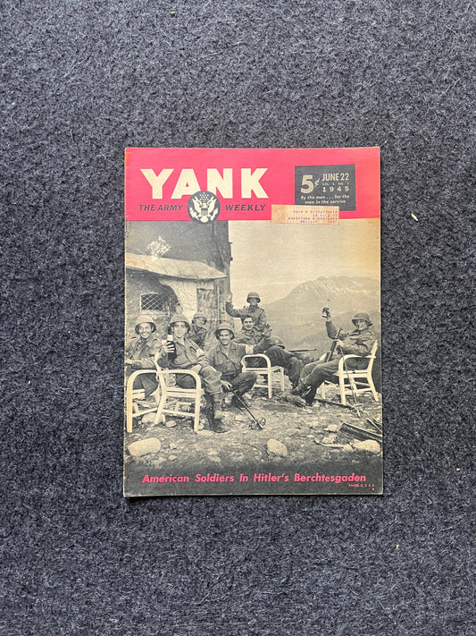 1945 Easy Company Eagles Nest WW2 Yank Magazine Collectible Military Magazine Memorabilia, Gifts for Him, Anniversary Gifts Wall Decoration