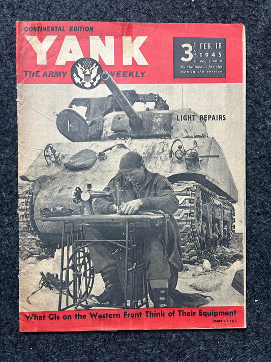 1945 GI Sketch Book WW2 Yank Magazine Collectible Military Magazine Memorabilia, Gifts for Him, Anniversary Gifts, Military Wall Decoration