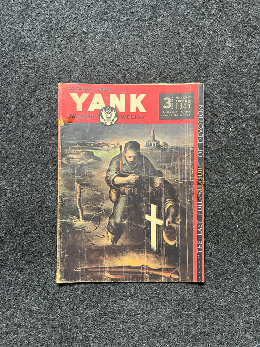 1945 Victory WW2 Yank Magazine Collectible Military Magazine Memorabilia, Gifts for Him, Anniversary Gifts, Vintage Military Wall Decoration