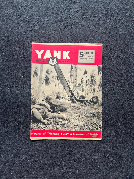 1945 WW2 Yank Magazine Collectible Military Magazine Memorabilia, Gifts for Him, Anniversary Gifts, Vintage Military Wall Decoration, Army