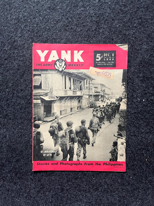 1945 WW2 Yank Magazine Collectible Military Magazine Memorabilia, Gifts for Him, Anniversary Gifts, Vintage Military Wall Decoration, Army
