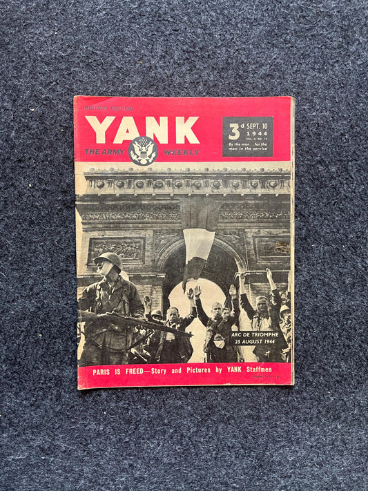 1945 WW2 Yank Magazine Collectible Military Magazine Memorabilia, Gifts for Him, Anniversary Gifts, Vintage Military Wall Decoration, Army