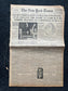 1957 Sputnik Launch New York Times - Day Of USSR Space Race Cosmonauts - USA Apollo Program Space Program - Space History Vintage Newspaper