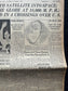 1957 Sputnik Launch New York Times - Day Of USSR Space Race Cosmonauts - USA Apollo Program Space Program - Space History Vintage Newspaper