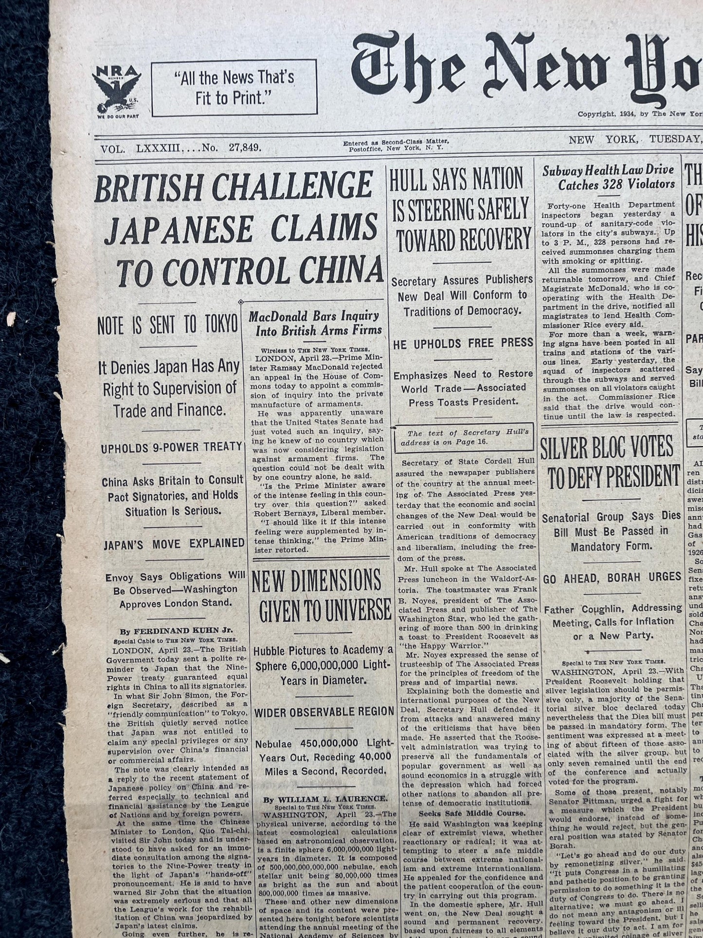 1934 Jon Dillinger Escapes Posse Newspaper, Gifts for Him, Kansas City Memorabilia Souvenirs, True Crime Memorabilia, Bar Mancave Gifts