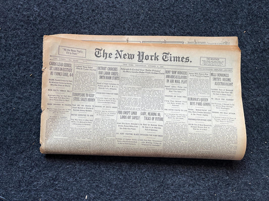 1926 Saint Louis Babe Ruth Wins Championship of Baseball, Vintage Baseball memorabilia, Sports Collectibles and Gift, Wall Decor Sports fans