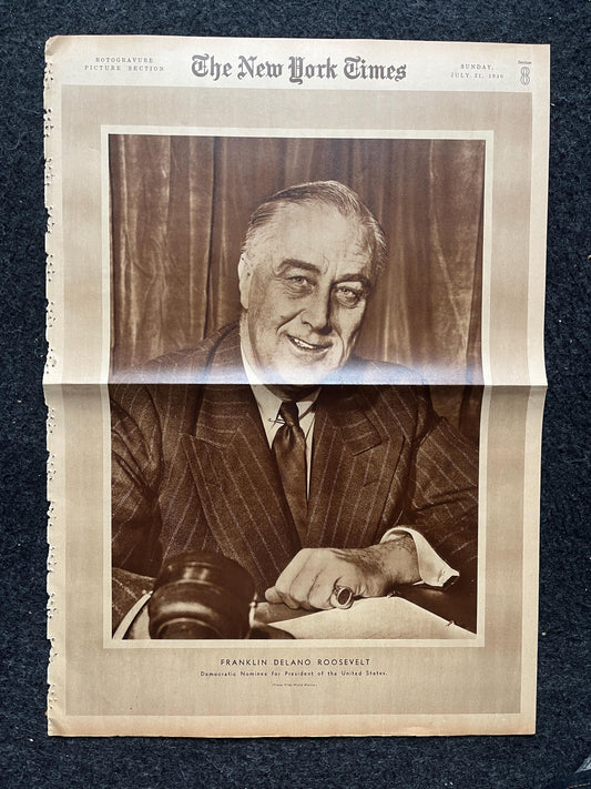 WW2 FDR Pictorial Sections Vintage Newspapers, World War 2 Memorabilia, Military Gifts, History Gifts, WW2 Art Wall Decor, Pacific Theatre,