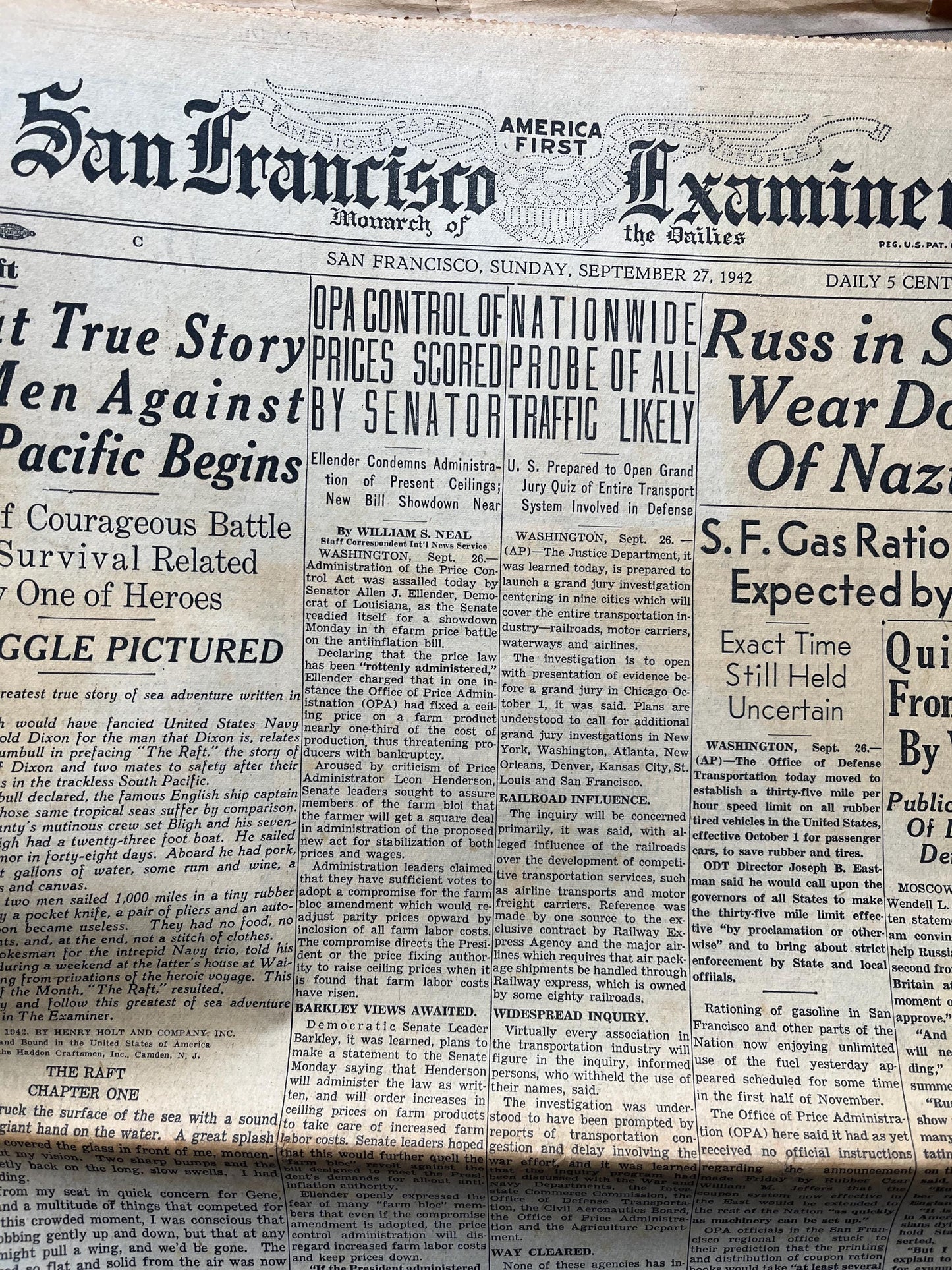 1942 Battle For Stalingard, Operation Barbossa, WW2 German Invasion of Russia, Original Newspaper, Military Gifts, Russian decor, WW3, USSR